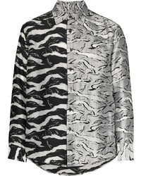 Chemise à manches longues camouflage grise Sulvam