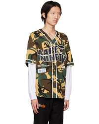 Chemise à manches longues camouflage marron clair AAPE BY A BATHING APE