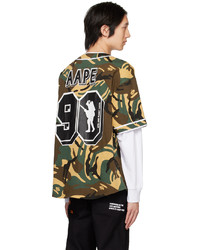 Chemise à manches longues camouflage marron clair AAPE BY A BATHING APE