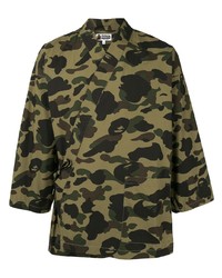 Chemise à manches longues camouflage olive A Bathing Ape
