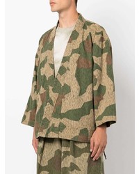 Chemise à manches longues camouflage olive KAPITAL