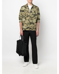 Chemise à manches longues camouflage olive Tommy Hilfiger