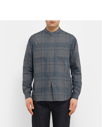 Chemise à manches longues écossaise gris foncé White Mountaineering