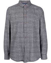 Chemise à manches longues écossaise grise PS Paul Smith