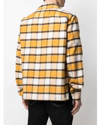 Chemise à manches longues écossaise jaune Rhude