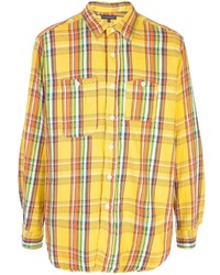 Chemise à manches longues écossaise jaune Engineered Garments