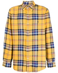 Chemise à manches longues écossaise jaune Polo Ralph Lauren