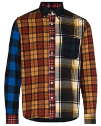 Chemise à manches longues écossaise multicolore Beams Plus