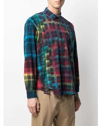Chemise à manches longues écossaise multicolore Needles