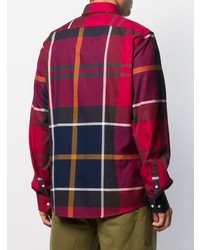 Chemise à manches longues écossaise multicolore Barbour