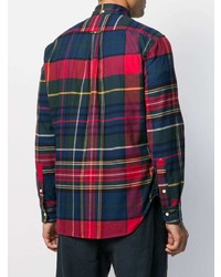 Chemise à manches longues écossaise multicolore Gitman Vintage