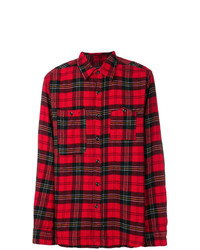 Chemise à manches longues écossaise rouge Engineered Garments