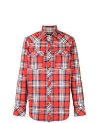 Chemise à manches longues écossaise rouge G-Star Raw Research