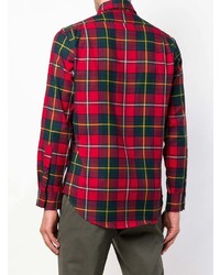 Chemise à manches longues écossaise rouge Polo Ralph Lauren