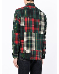 Chemise à manches longues écossaise vert foncé Polo Ralph Lauren