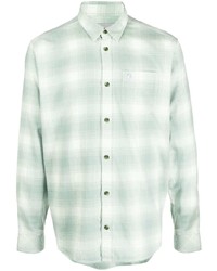 Chemise à manches longues écossaise vert menthe Carhartt WIP