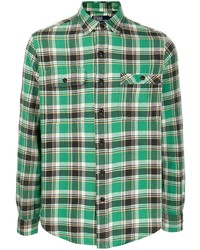 Chemise à manches longues écossaise verte Polo Ralph Lauren