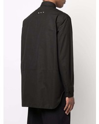 Chemise à manches longues en broderie anglaise noire Jil Sander