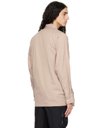 Chemise à manches longues en chambray beige meanswhile