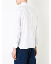 Chemise à manches longues en chambray blanche orSlow