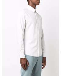 Chemise à manches longues en chambray blanche Sandro Paris