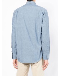 Chemise à manches longues en chambray bleu clair Polo Ralph Lauren