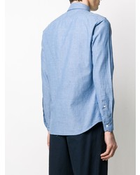 Chemise à manches longues en chambray bleu clair Glanshirt
