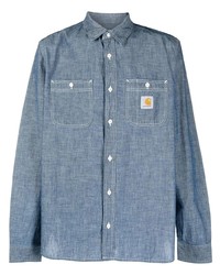 Chemise à manches longues en chambray bleue Carhartt WIP