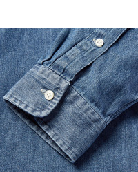 Chemise à manches longues en chambray bleue Polo Ralph Lauren