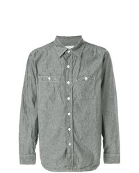 Chemise à manches longues en chambray grise Engineered Garments