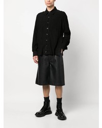 Chemise à manches longues en cuir noire FREI-MUT