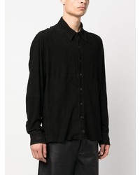 Chemise à manches longues en cuir noire FREI-MUT