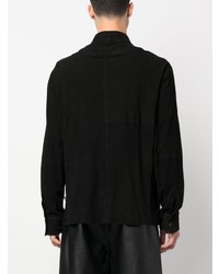 Chemise à manches longues en cuir noire FREI-MUT