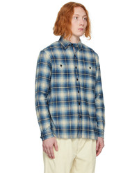 Chemise à manches longues en flanelle à carreaux grise Polo Ralph Lauren