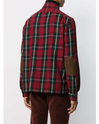 Chemise à manches longues en flanelle écossaise bordeaux Polo Ralph Lauren