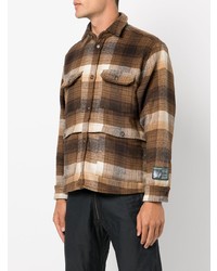 Chemise à manches longues en flanelle écossaise marron foncé Reese Cooper® 