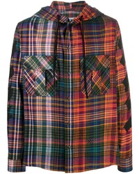Chemise à manches longues en flanelle écossaise multicolore Off-White