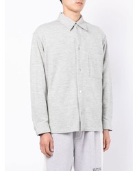 Chemise à manches longues en flanelle grise 3.1 Phillip Lim