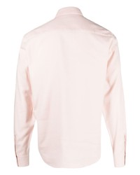 Chemise à manches longues en flanelle rose Sandro