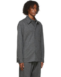 Chemise à manches longues en laine gris foncé 3.1 Phillip Lim