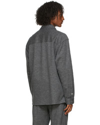 Chemise à manches longues en laine gris foncé 3.1 Phillip Lim