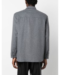 Chemise à manches longues en laine grise Han Kjobenhavn