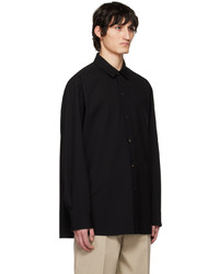 Chemise à manches longues en laine noire Fear Of God