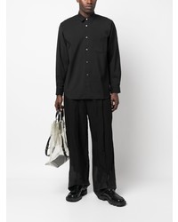 Chemise à manches longues en laine noire Comme Des Garcons SHIRT