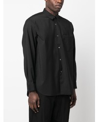 Chemise à manches longues en laine noire Comme Des Garcons SHIRT