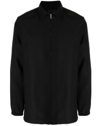Chemise à manches longues en laine noire Givenchy