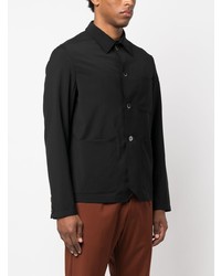 Chemise à manches longues en laine noire Barena