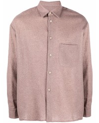 Chemise à manches longues en laine rose A Kind Of Guise