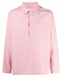 Chemise à manches longues en laine rose MACKINTOSH