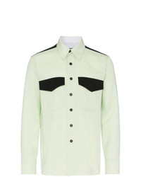 Chemise à manches longues en laine vert menthe Calvin Klein 205W39nyc